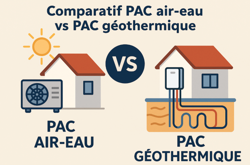 Comparatif PAC air-eau vs PAC géothermique : rendement et coûts pour un projet à Bordeaux Métropole