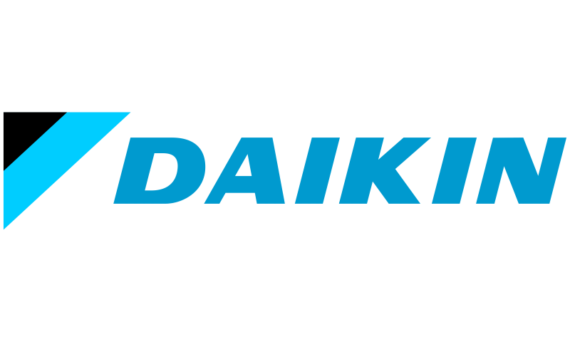 Logo de la marque Daikin, spécialisée dans la fabrication de solutions de climatisation et de chauffage