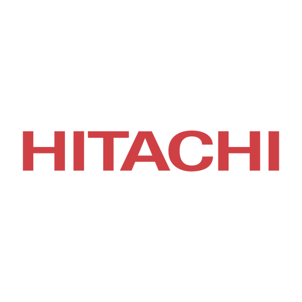 Logo de Hitachi, entreprise proposant des solutions de chauffage et de climatisation performantes, durables et respectueuses de l'environnement pour les maisons et les bâtiments